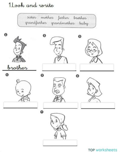 Family Members Ages and Hobbies Worksheet 的图像结果
