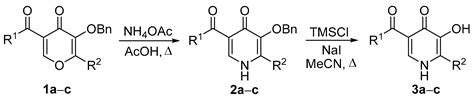 Synthesis of 5-Aroyl-2-aryl-3-hydroxypyridin-4(1H)-ones