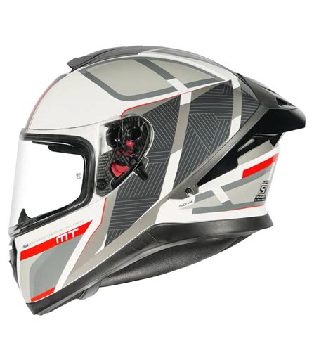 MT Helmets - Thunder 3 SV Pro Nova: White/Red – Motogear Performance