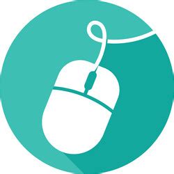 Mouse computer logo Royalty Free Vector Image - VectorStock