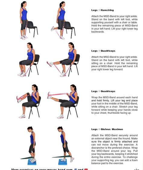 Resistance Band legs Workout | Knee strengthening exercises, Leg workout with bands, Band workout