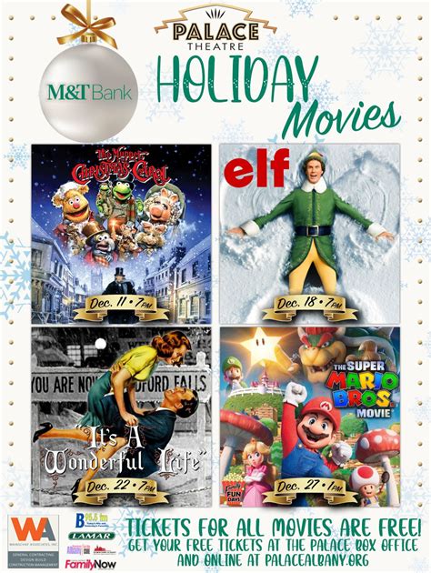 Free Holiday Movies kick off this Monday at the Palace Theatre ...