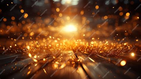 Premium Photo | Gold lights rays scene background