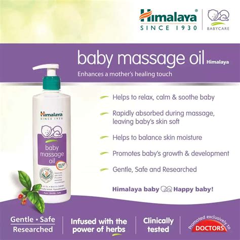 Buy HIMALAYA BABY MASSAGE BODY OIL BOTTLE OF 100 ML Online & Get Upto ...