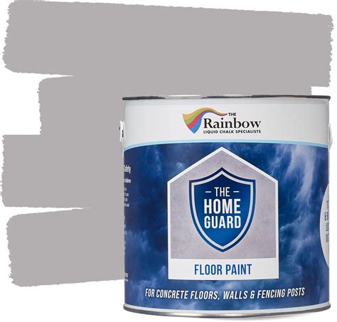Home Guard Floor Paint - Light Grey - Rainbow Chalk Markers