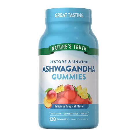 Nature’s Truth Ashwagandha Tropical Gummies | BJ's Wholesale Club