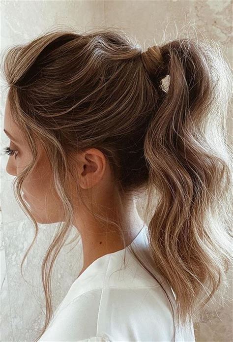 ponytail hairstyles medium length hair