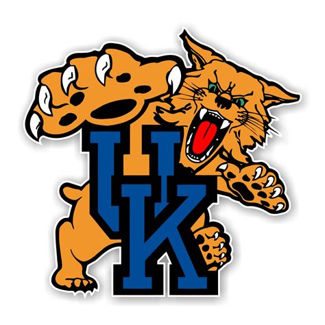 University of Kentucky Wildcats "UK" Precision Cut Decal / Sticker