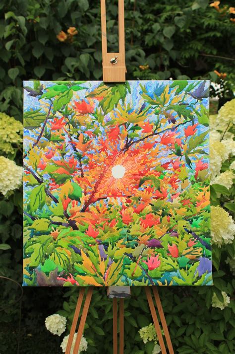 Wild maple, watercolor on paper and canvas, 18 x 16 inches. The ...