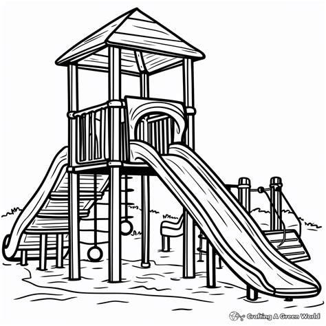 Slide Coloring Pages
