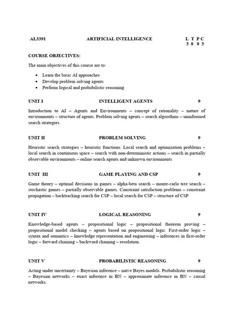 Artificial Intelligence Syllabus 的图像结果