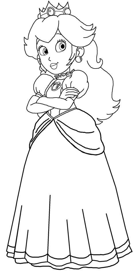 Coloring Page Princess Peach