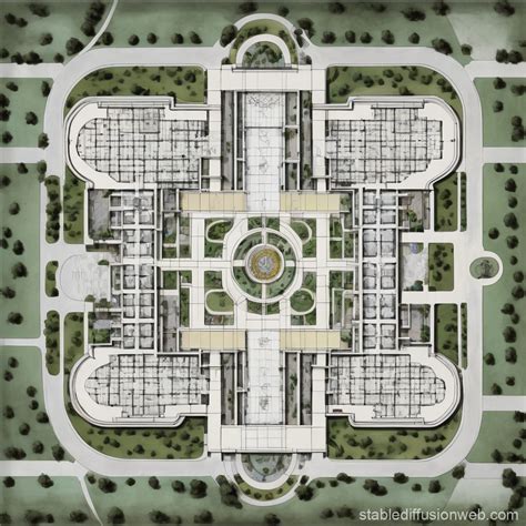 Modern Chinese Prison Floor Plan | Stable Diffusion Online
