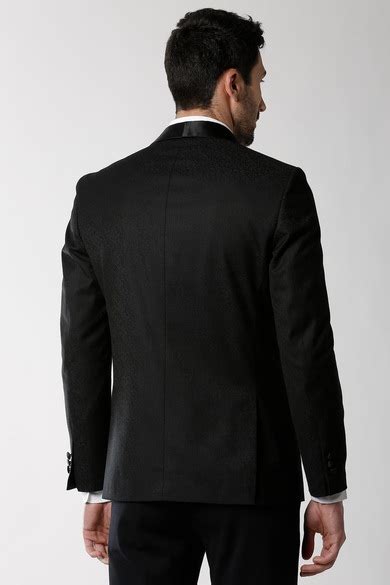 Buy Men Black Solid Formal Blazer Online - 356967 | Peter England