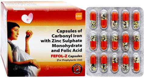 Fefol Z 50/0.5/61.8 MG | Order Fefol Z 50/0.5/61.8 MG Capsule Online at ...