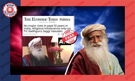 Fact-Check: Sadhguru’s Claim of No Communal Riots in India Over 10 Years