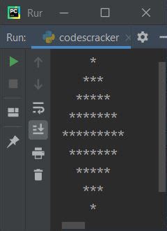 Image result for Python Program to Print Diamond Plus Pattern