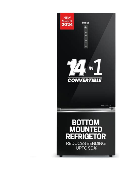 Haier 325 Litres 2 Star Convertible 14-in-1 Triple Inverter & Fan Motor ...