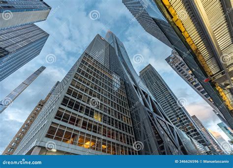 Manhattan Blue Hour Wide Angle Street Level View of 53of53 and 1330 ...