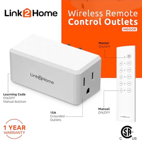 LINK2HOME Link2Homw Wireless Remote Control White/Matt Remote Control ...