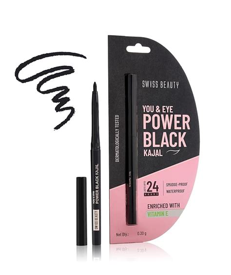 Buy SWISS BEAUTY You & Eye Power Black Pencil Kajal | Waterproof ...