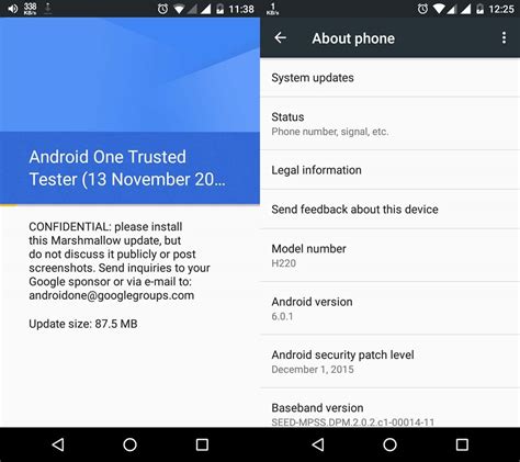 Android 5.1 Update Auf 6.0 的图像结果