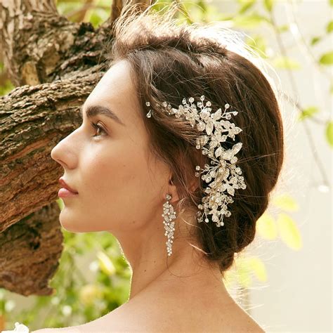 AW BRIDAL Elegant Rhinestone Hair Clip for Weddings and India | Ubuy