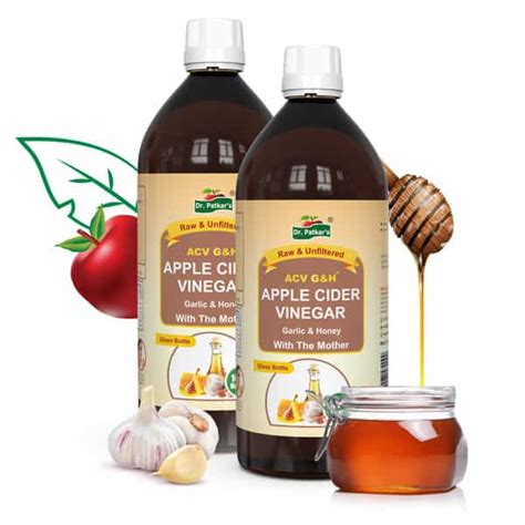 Buy DR. PATKAR'S APPLE CIDER VINEGAR WITH GARLIC& HONEY 1000 ML Online ...