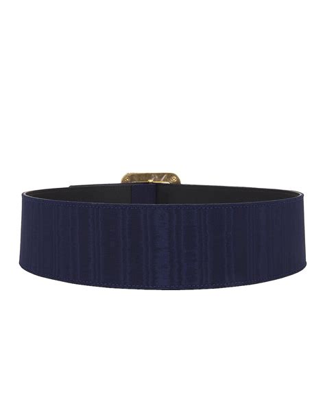 Saint Laurent Corset Belt in Blue Raspberry | FWRD