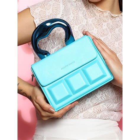 Buy Haute Sauce Blue The Caldera Quilt Hand Bag with Detachable Strap ...