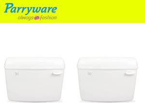 Parryware Slimline Single Flush Cistern set of 2 pic 0025 Side Handle ...