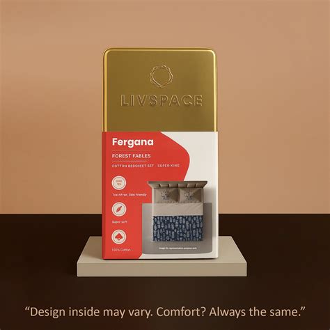 Buy Fergana | 250TC Artistic Bohemian Printed Cotton Bedsheet Set ...