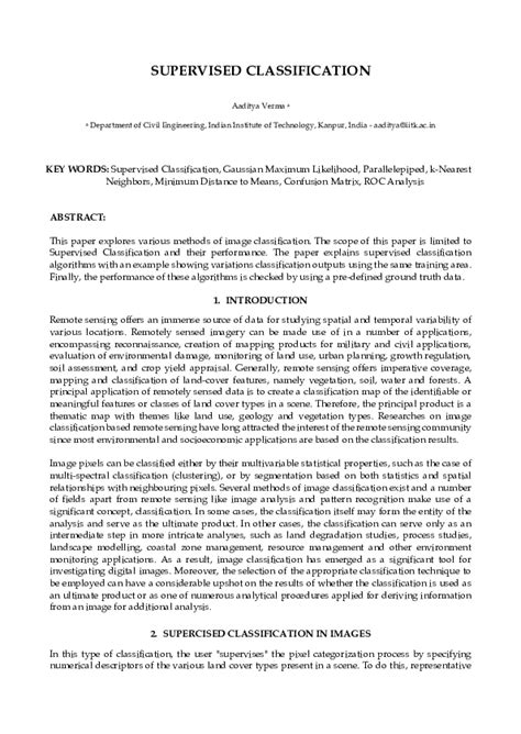 Image result for Supervised Classification Methods