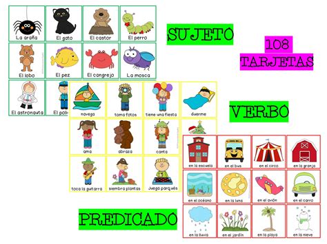 Silly sentences in Spanish | Formando Oraciones Tontas | Oraciones ...