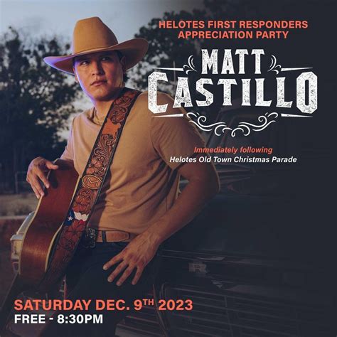 Matt Castillo at Floores - First Responders Appreciation Party, John T ...