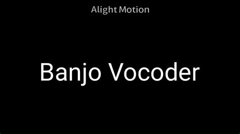 Banjo Vocoder 的图像结果