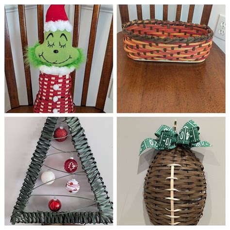 Tree door hanger, football door hanger, Fall twill basket, and grinch ...