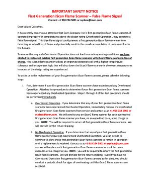 Fillable Online First Generation iScan Flame Scanner - Coen Company Inc ...