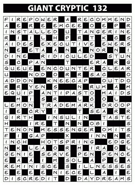 Lovatts Cryptic Crosswords Online Free - Free Crossword Puzzle