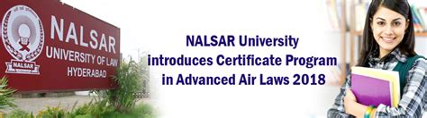 NALSAR University introduces Certificate Program in Advanced Air Laws 2018