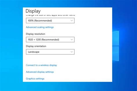 Image result for Advanced Display Windows 10