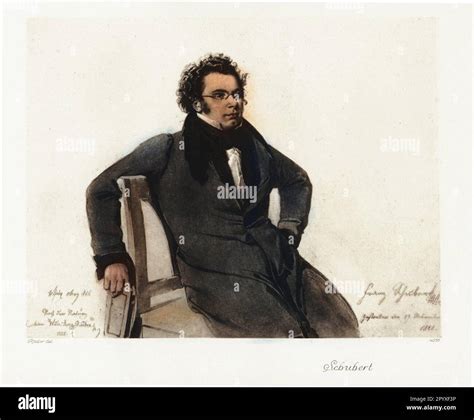 Portrait composer franz schubert Cut Out Stock Images & Pictures - Alamy