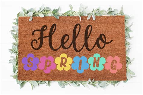 Cute Spring Door Mats at Carmen Pink blog