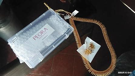 Buy Peora Traditional Gold Plated Long Short Maharani Haar Necklace ...