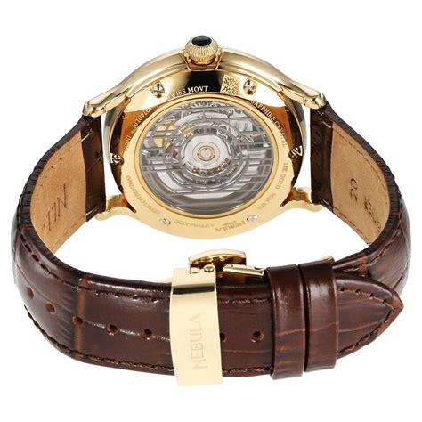 Buy Online Titan Nebula Art Deco Skeleton Automatic 18 Karat Solid Gold ...