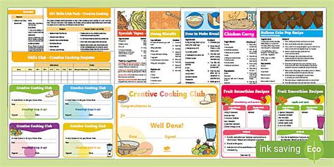 KS1 Skills Club Pack: Creative Cooking