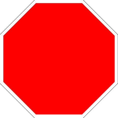 Printable Stop Sign Shape