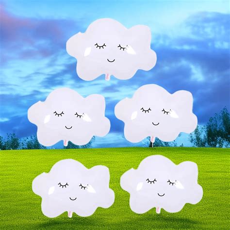 Mori Style White Cloud Aluminum Foil Balloon, Super Size Cloud Shape ...