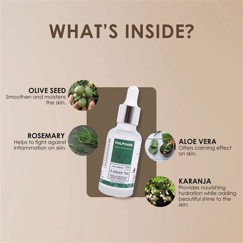 GREEN TEA HYDRATION BOOST FACE SERUM WITH VITAMIN E 30ml – Pulpvéda