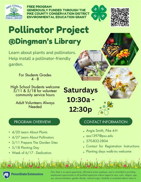 Pollinator Project at Dingman's Library - Pike County Public Library